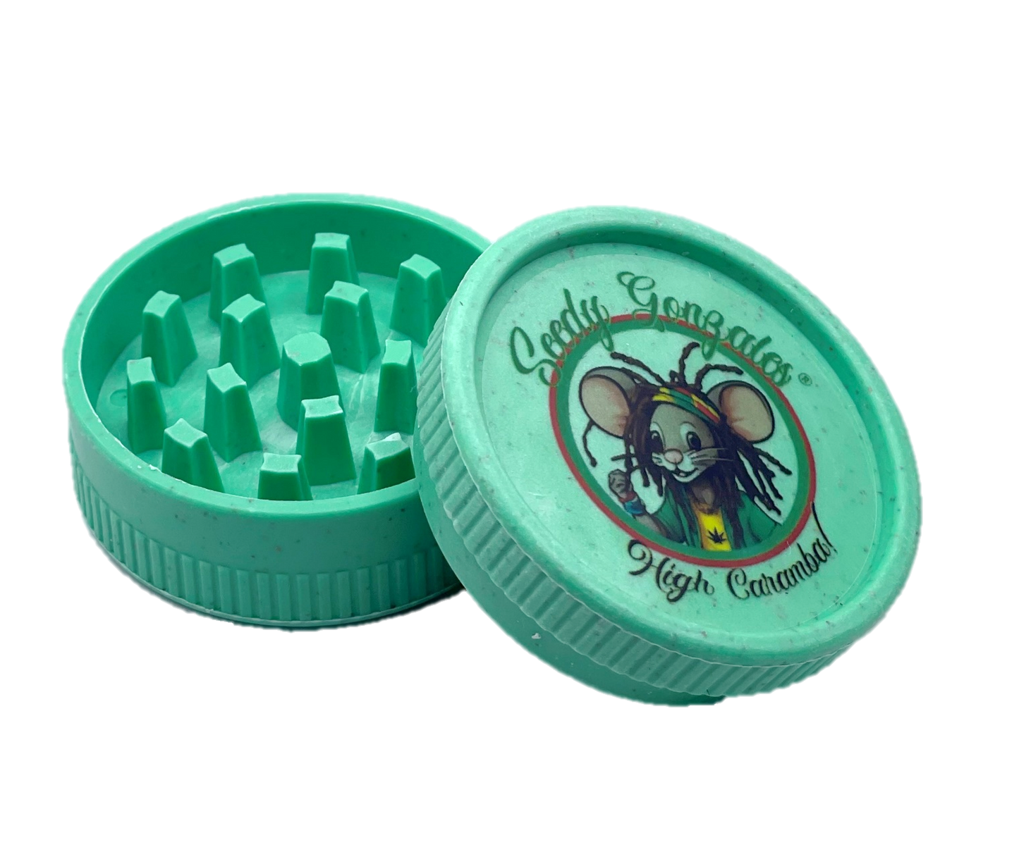 Grinder grün biologisch abbaubar – nachhaltiger Kräutermühle aus Biokunststoff