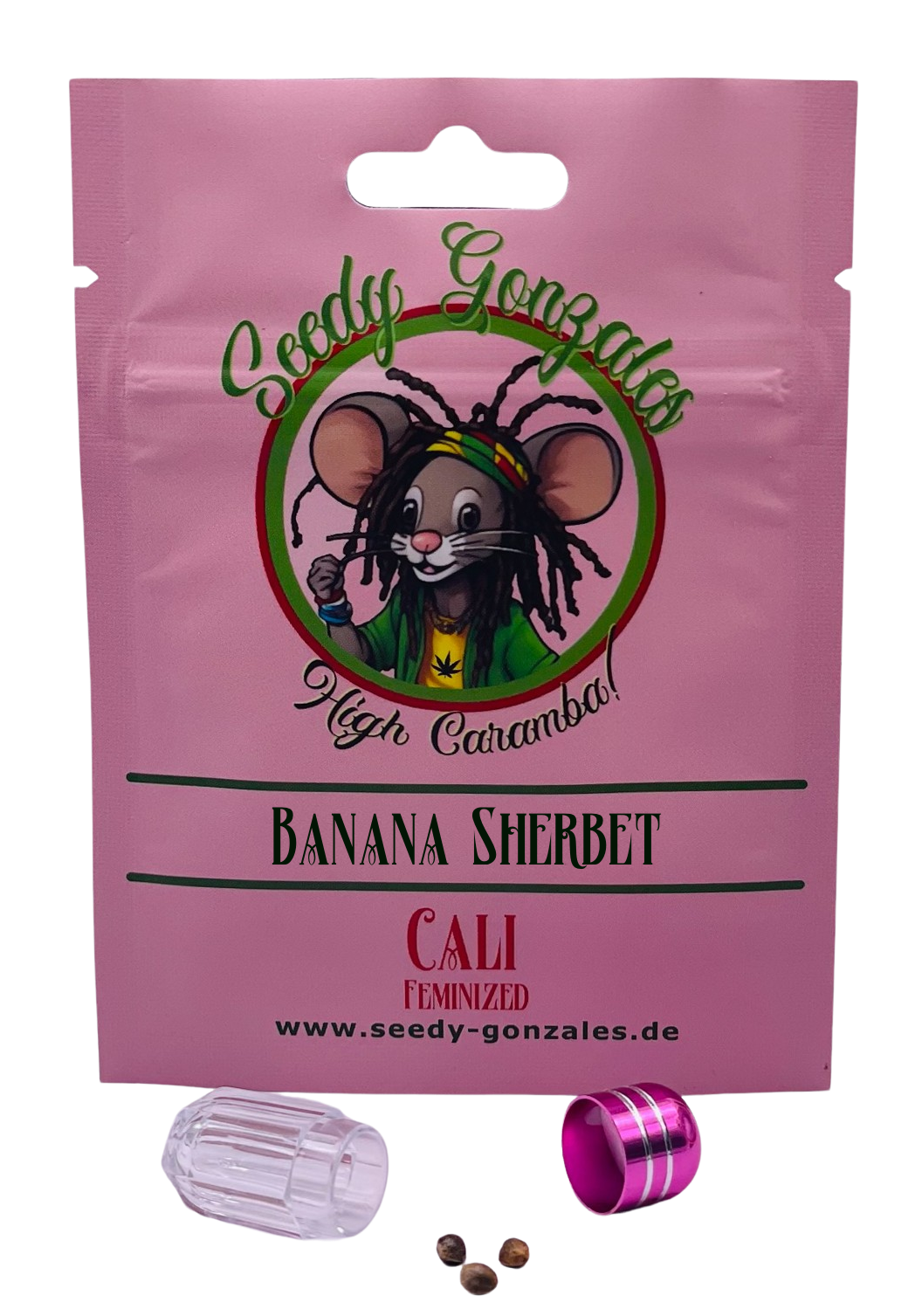 Banana Sherbert Cali feminisierte Cannabis Samen – tropisch-süße Sorte mit beruhigender Wirkung und fruchtigem Aroma